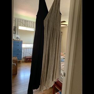 Grey and black asymmetrical Maeve dress